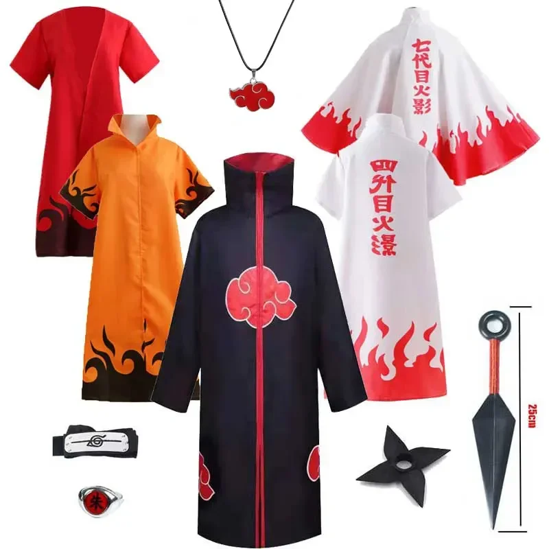 Для детей и взрослых Uchiha Tobi Obito Akatsuki косплей Yondaime Hokage Namikaze Minato униформа Deidara