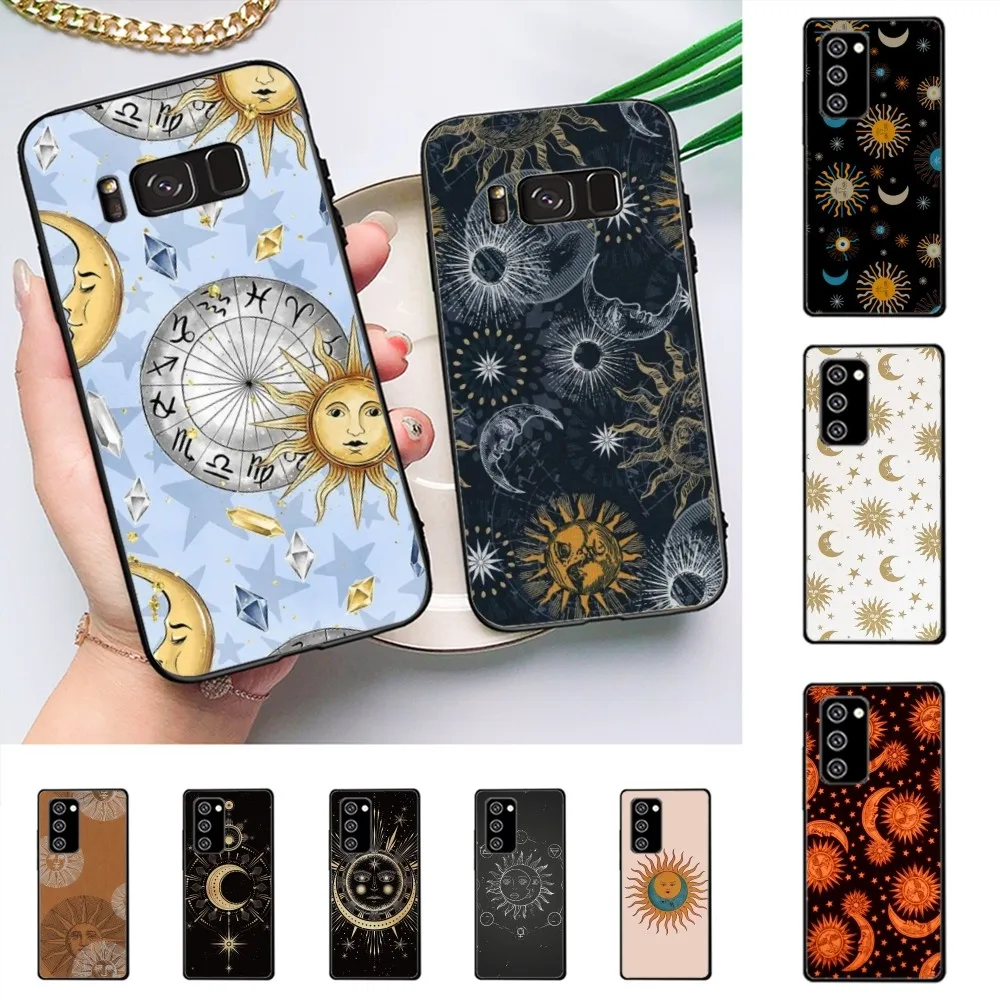 Астрологический чехол Suns Moons с облаками для Samsung J 7 plus 7core J7 neo J6 prime J4 J5 мобильного