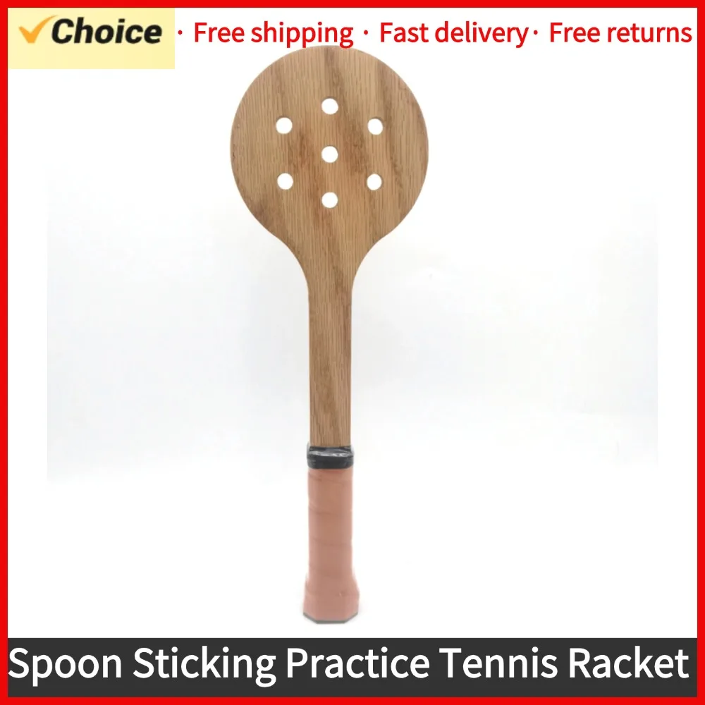 Деревянная теннисная ракетка для тренировок и тренировок. Идеально подходит