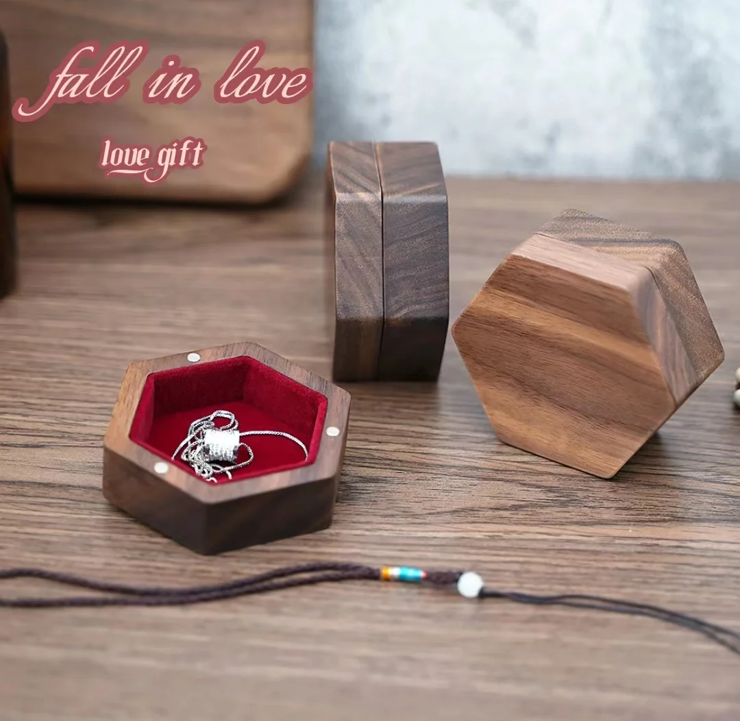 

Custom Jewelry Box Ring Box For Wedding Ceremony Velvet Ring Box Jewelry Luxury Storage Containers Personalized Customization
