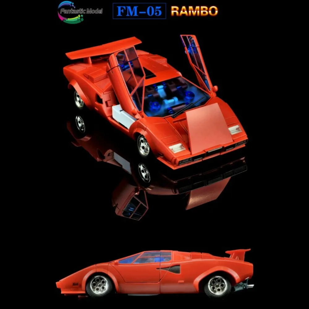 Фото Новая фигурка-трансформер FansToys FM05 Sideswipe FT FM-05 RAMBO: Фантастическая модель автомобиля, спортивный автомобиль, игрушка-фигурка №3