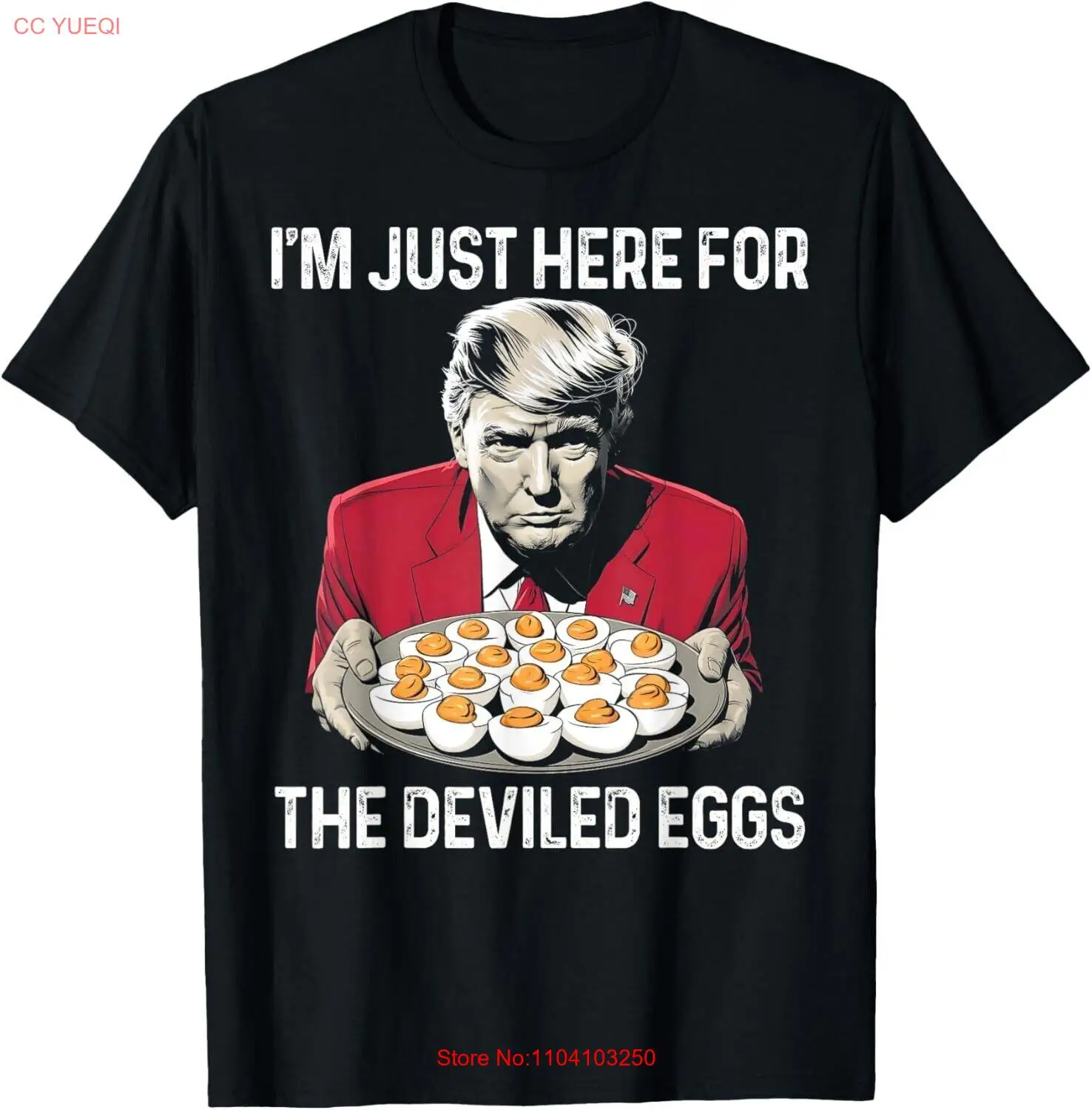 Забавная футболка с изображением Трампа на День Благодарения я просто здесь за