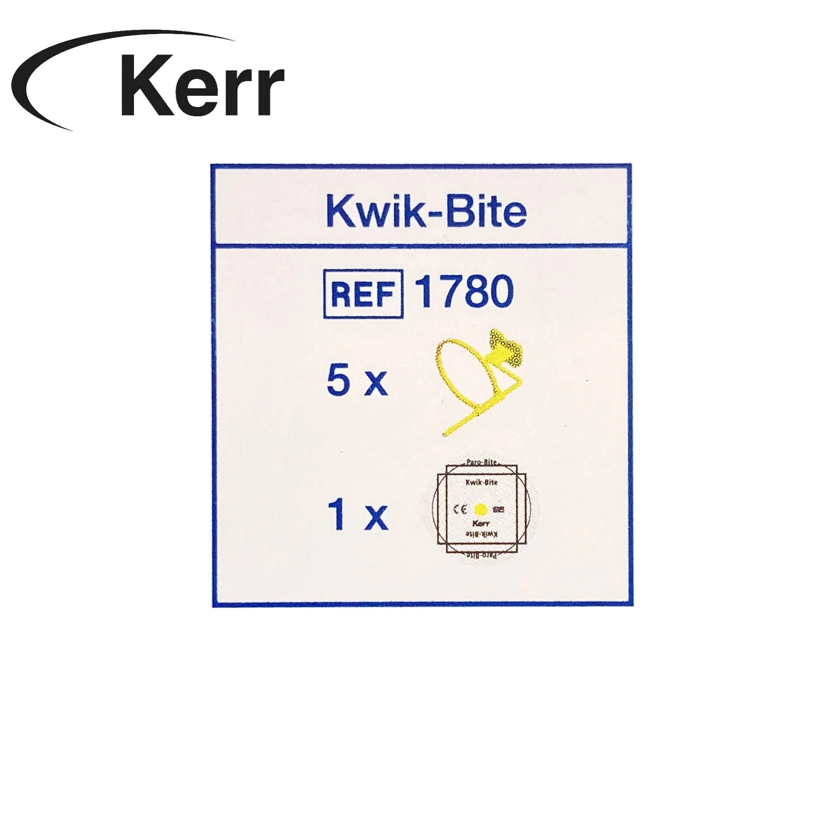 Фото Набор центрирующих колец Kerr 1780 Hawe Kwik Bite и держателей для дентальных рентгеновских позиционеров (для рентгеновской пленки, фосфорных пластин и сенсоров) №3
