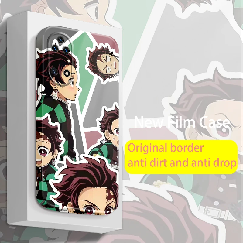 

Demon Slayer Kimetsu No Yaiba For Huawei P50 P40 P30 P20 Nova Y70 10 9 8 7 SE Pro Lite 5G Feilin Film Phone Case Hard Cover