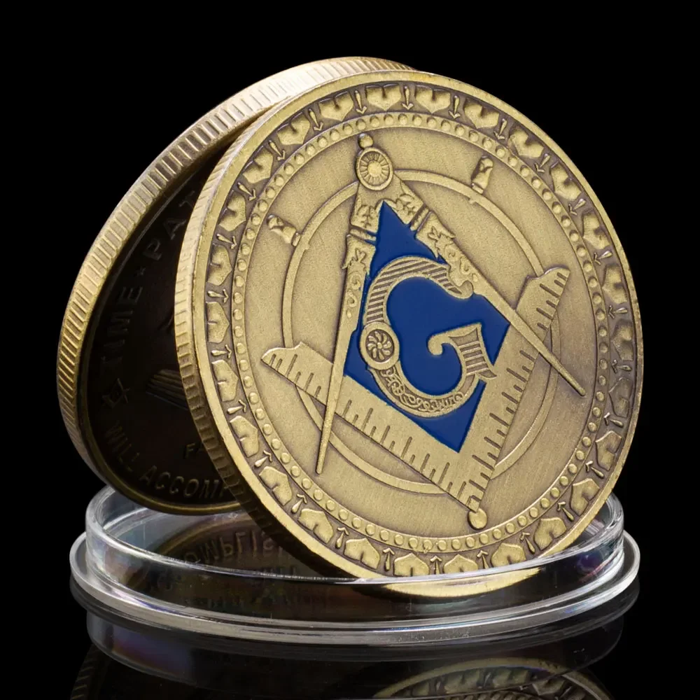 Масонская масонская медная сувенирная монета Вера Надежда Благотворительная