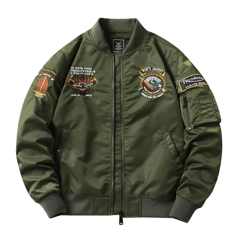 Мужская бейсбольная куртка с вышивкой M1bomber Jacket22c36 |