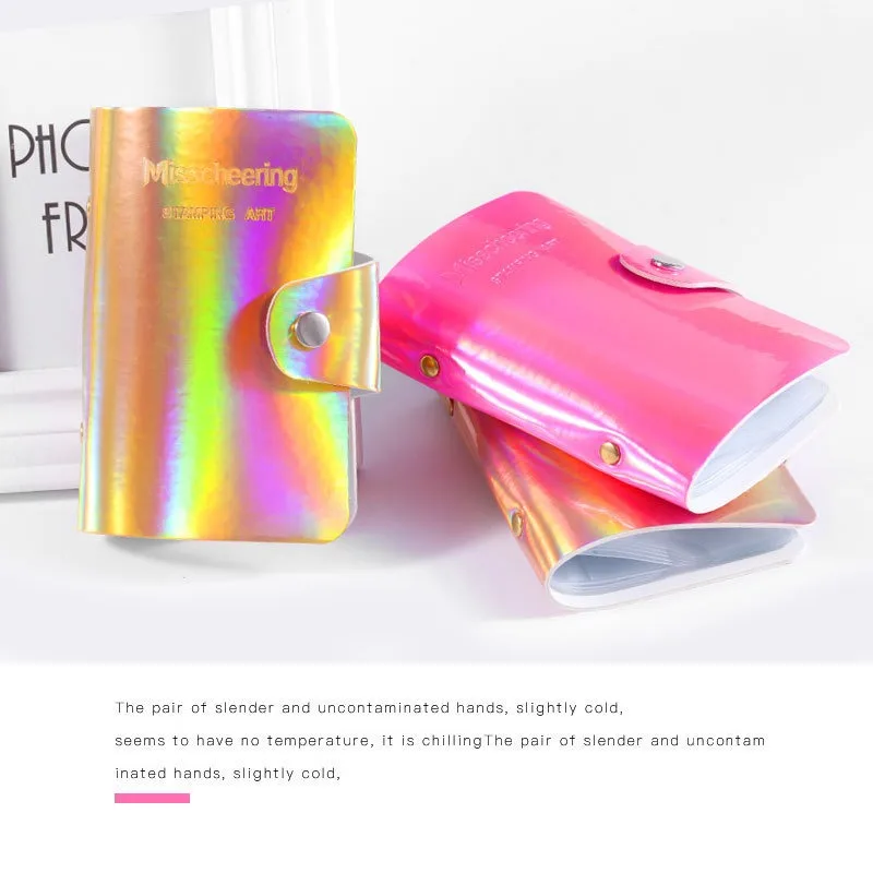 1 большой прямоугольный держатель для штамповки ногтей 12X6 см 20 слотов пустой