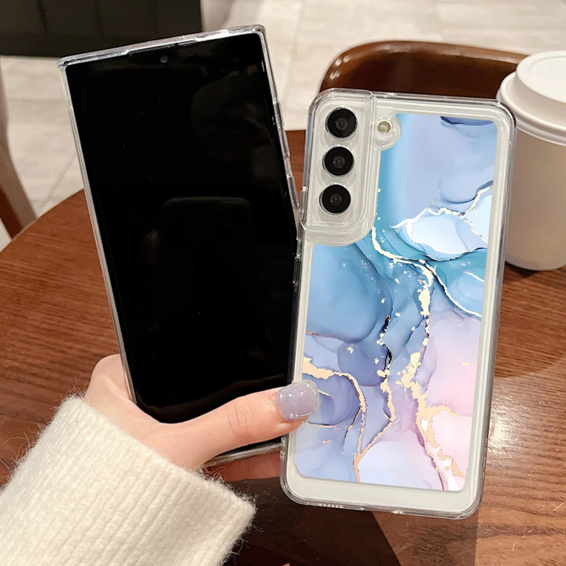 Яркий мраморный чехол для телефона Samsung Galaxy S24 S23 Ultra S22 Plus S21 FE A55 A54 A53 A52 A35 A15