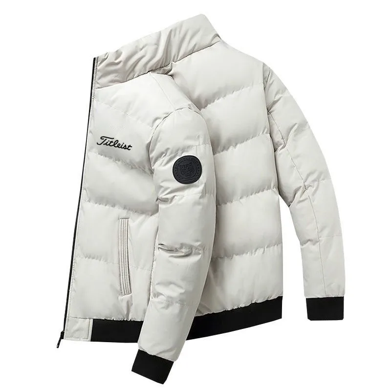 

Winter New Luxury Brands Casual Men's Sports Jacket Thickened Warm Men's Golf Jacket Down Jacket Bomber Jacket Outdoor Jogging