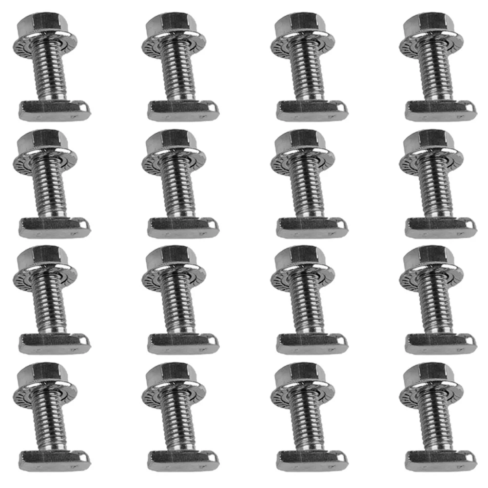 T Type Screw 304 Stainless Steel Hammer Head Flange Nuts M8x20 M8*25 DIN 6923 European Standard Photovoltaic Accessories
