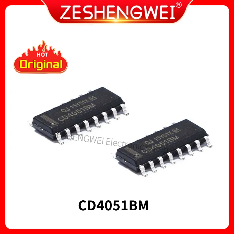 

10PCS CD4051BM CD4051 4051 SOP16 Eight Selective Switch SMD In Stock