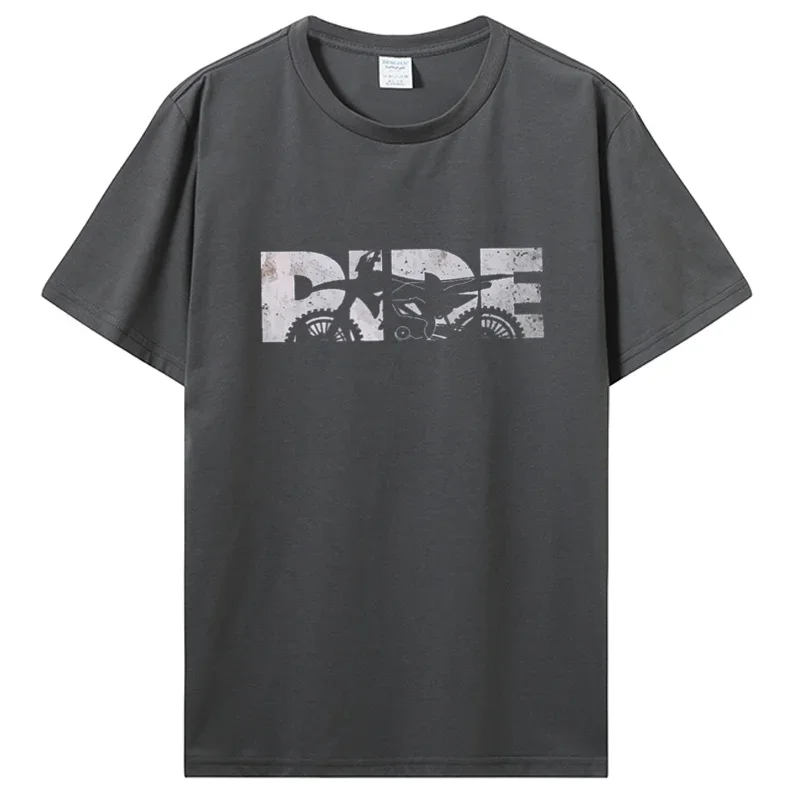 Футболка хлопковая в стиле хип-хоп для мотокросса