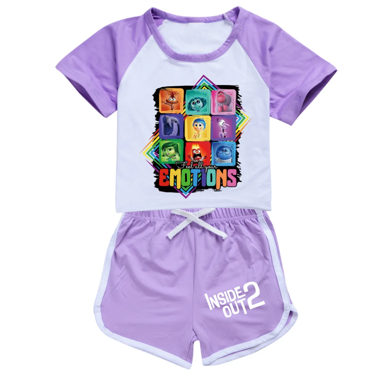 2 шт. пижамный комплект с изображением героев фильмов летняя детская футболка