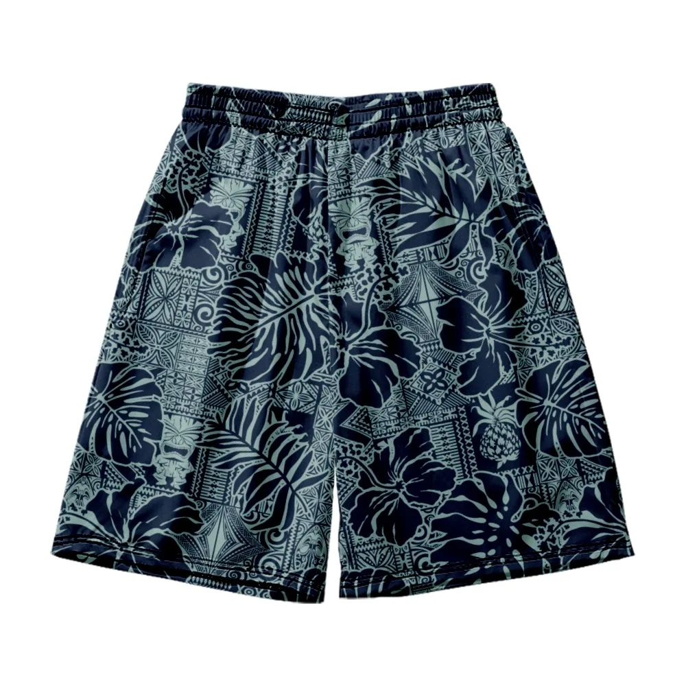 

Гавайские свободные мужские шорты с цветочным принтом пляжные парные шорты в гавайском стиле домашние Пижамные шорты