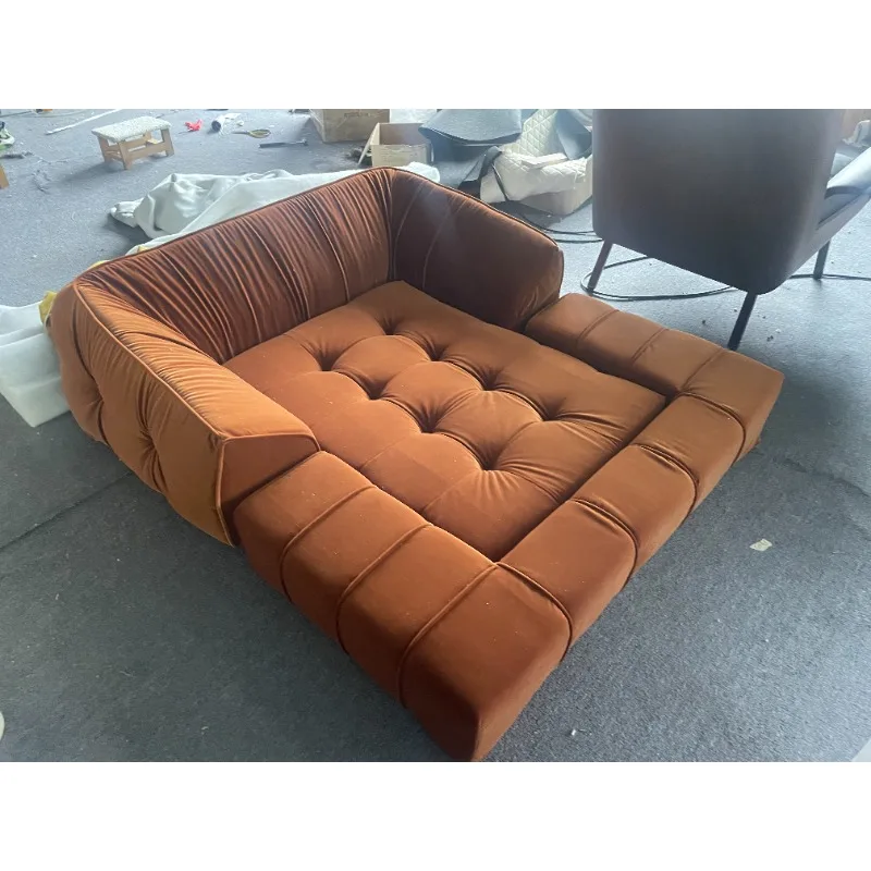 Мебель для гостиной модульный напольный диван комбинированный современный