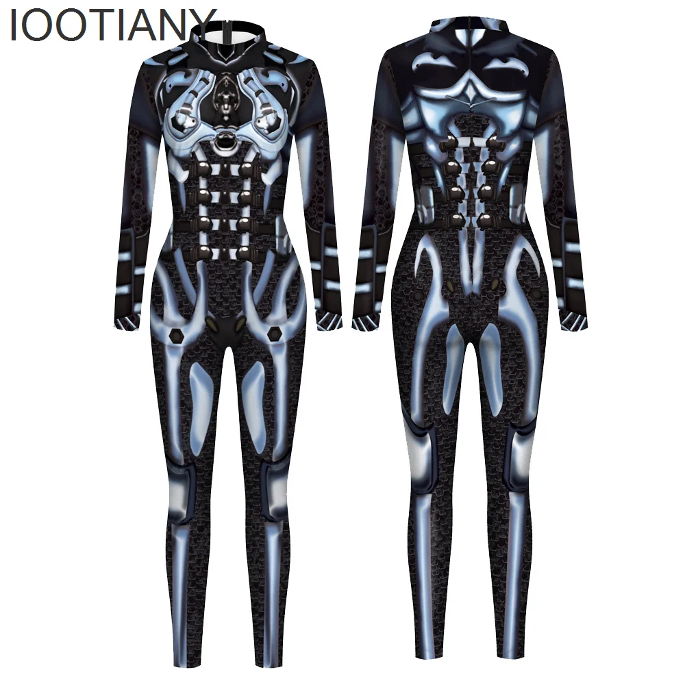 

IOOTIANY Special Combat Readiness 3D Print Cosplay Costumes Women Sexy Jumpsuit Carnival Performance Zentai Adult Party Bodysuit