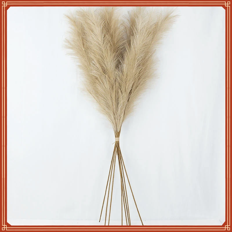 

Faux Pampas Grass Large 120/100/85cm Flower Bouquet Fake Artificial Pampas Grass Decor Tall Fluffy Stems Living Room Decor