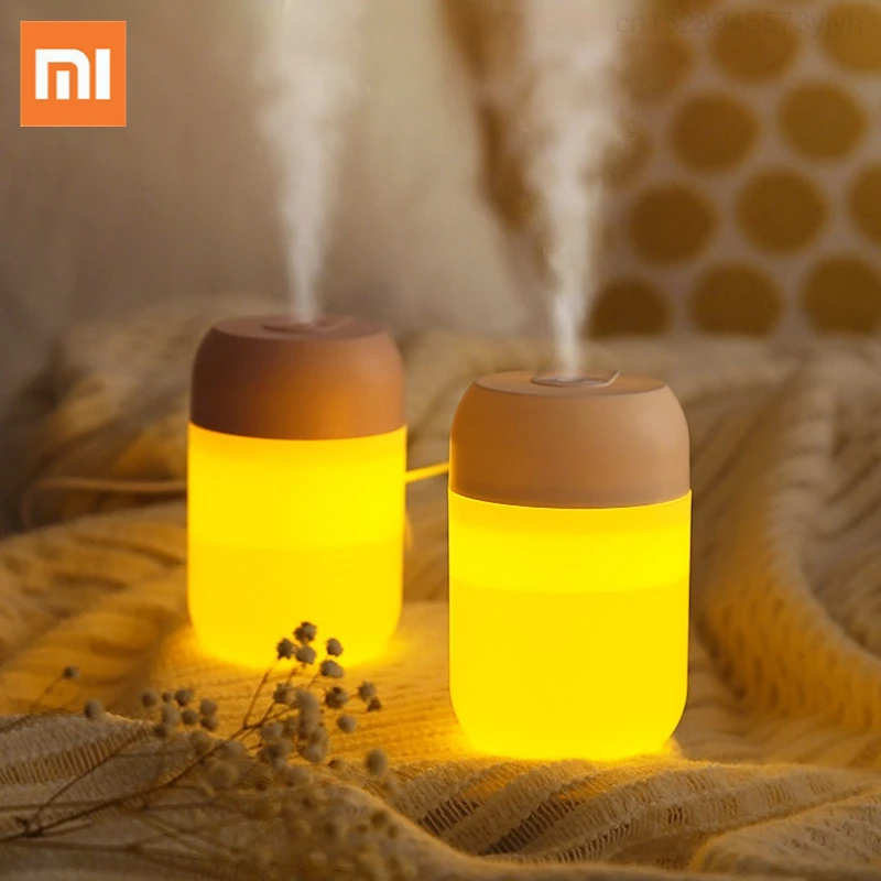 

Xiaomi Air Humidifier Aroma Essential Oil Diffuser Portable Household Silent Humidifier Aroma Diffuser USB LED Car Night Lamp