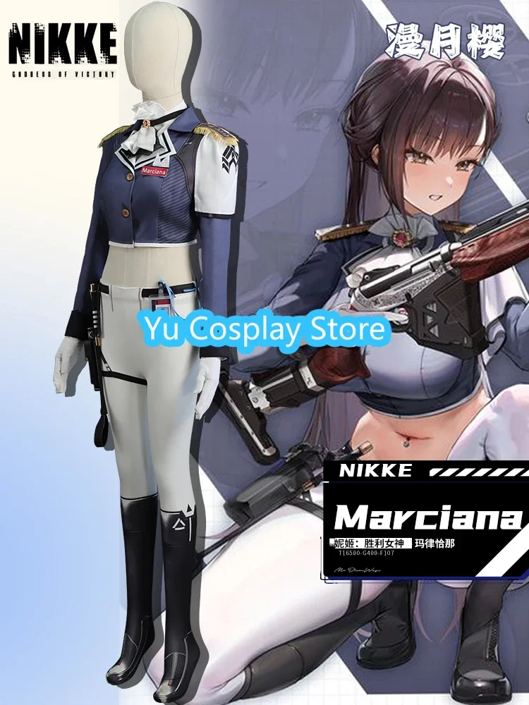 Марина Косплей Костюм Игра NIKKE Богиня Победы Сексуальный Вечерний Хэллоуин