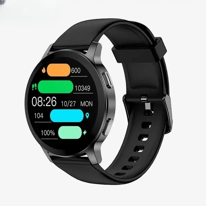 

Smartwatch Full Touch HighDefinition Color Screen Calling Watch Magnetic Suction Charging Silicone Strap Zinc