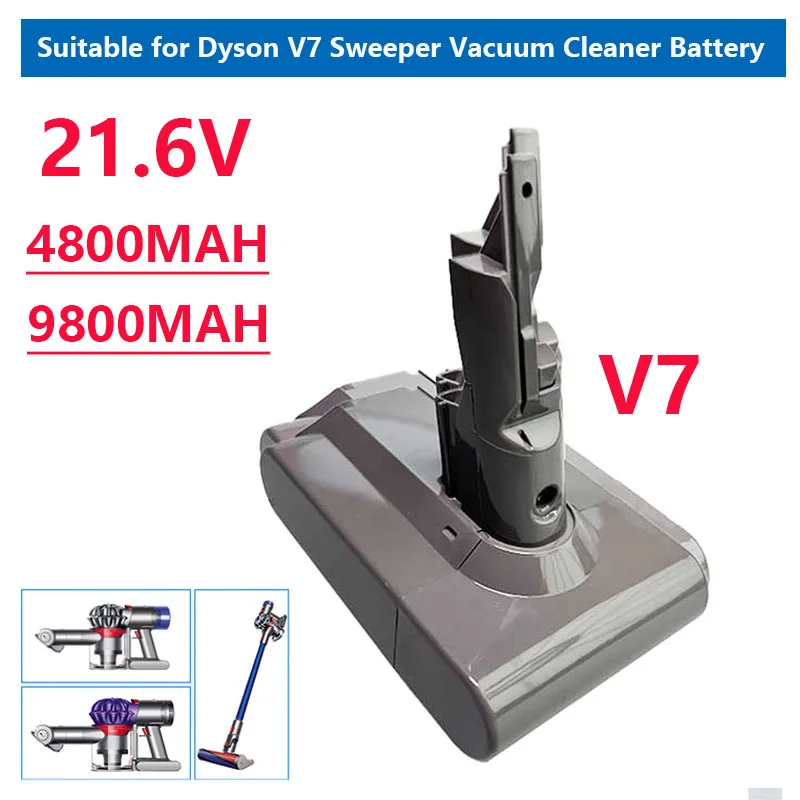 

4800/9800mAh V7 Battery Compatible with Series, Trigger, Animal, Fluffy, Motorhead Pro Vacuum Cleaner