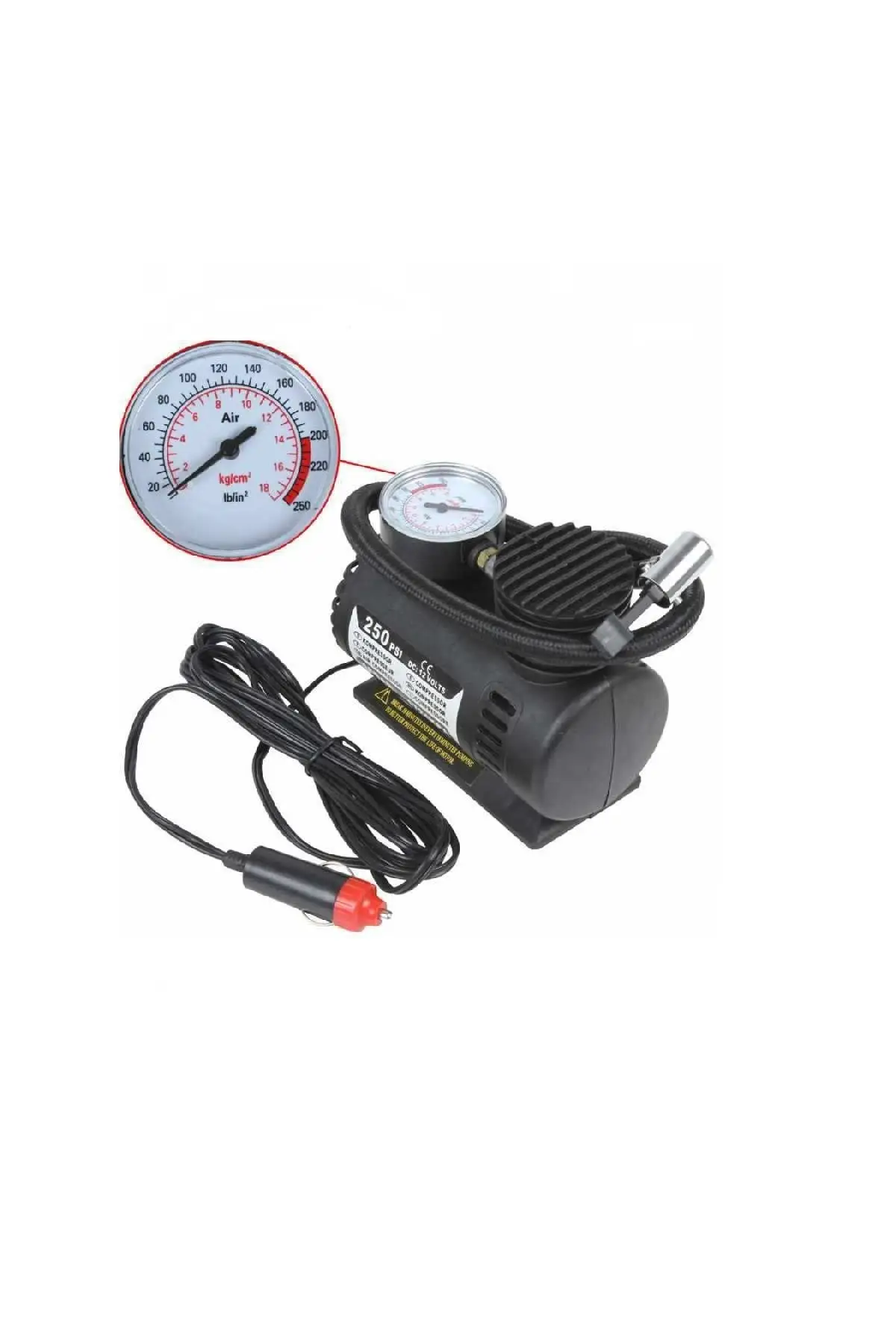Air Compressor 12v 250 Psi Car Air Pump Tire Inflator Portable