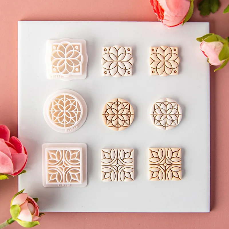 

Soft Pottery Earrings Cutting Mold Boho Bohemian Style Irregular Geometric Shape Caly Cutter Moulds DIY Jewelry Pendant Supplies