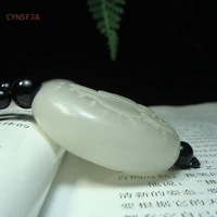 cynsfja real rare certified natural chinese hetian nephrite lucky amulet longevity peach jade hand pieces high quality best gift