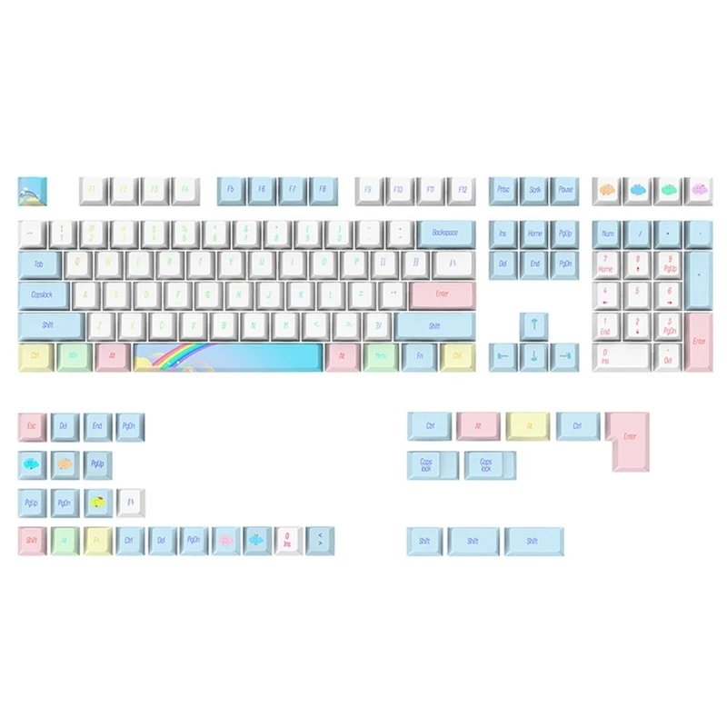 

M68F 139Keycap PBT Dye-Sublimated Keycap Mechanical KeyboardsCHERRY Profile Keycap for 61/63/64/68/82/84/87/96/98/100/104/108