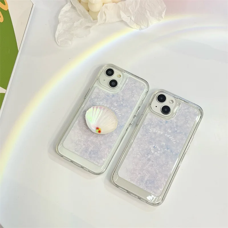 

Fashion Shell Phone Stand Case Cover for IPhone 14 Plus 11 12 13 14 Pro X XR XS Max Shockproof Cases for IPhone 14 Case