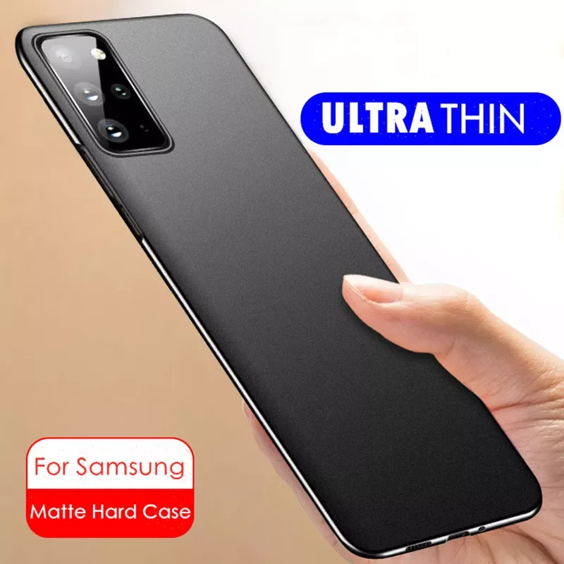 

Free Shipping For Samsung Galaxy Note 20 Ultra Hard Plastic Back Cover A51 A71 A13 A72 A52 A73 S20 FE S21 S22 Plus A12 Thin Fro