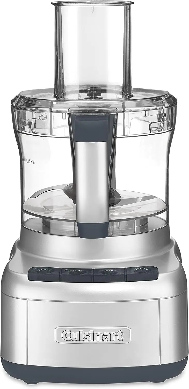 

8 Cup Food Processor, 350-Watt Motor, Medium to Fine Slicing Discs, FP-8SV, Silver