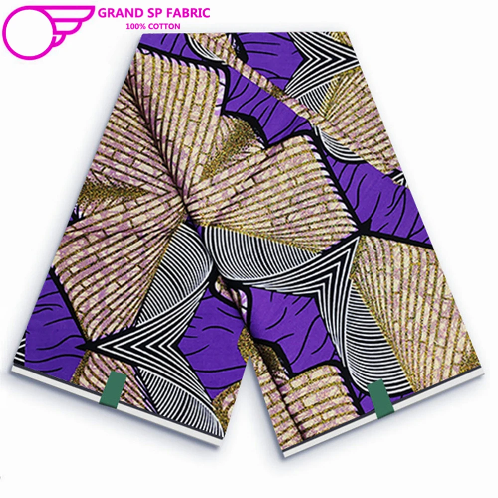 

Grand Super Fabric 100% Cotton African Wax Fabric High Quality Wax Print Ankara Fabric For Sewing 6yards African Print Fabric