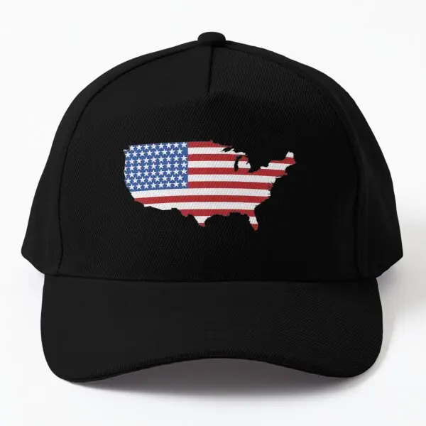 

United States Usa Baseball Cap Hat Black Bonnet Solid Color Mens Czapka Boys Sun Printed Women Summer Casquette Hip Hop