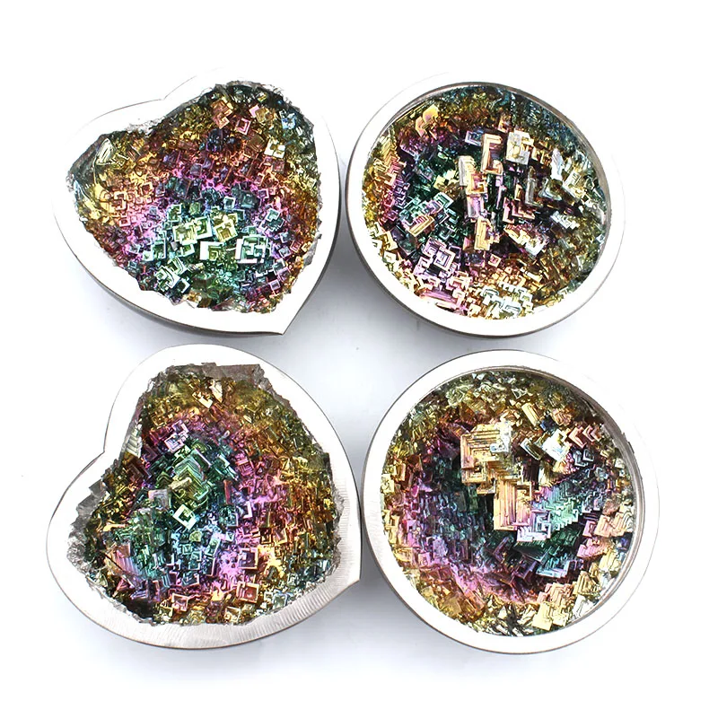 

Natural Rainbow Bismuth Mineral Specimen Bowl For Home Decoration