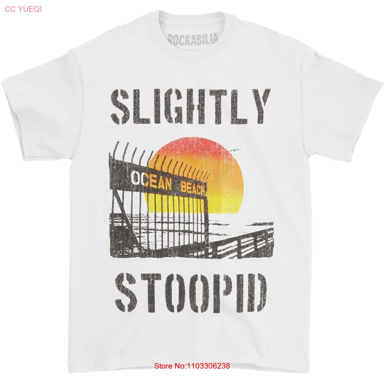 Мужская футболка со слегка стоячим морем пляжными воротами средняя белая