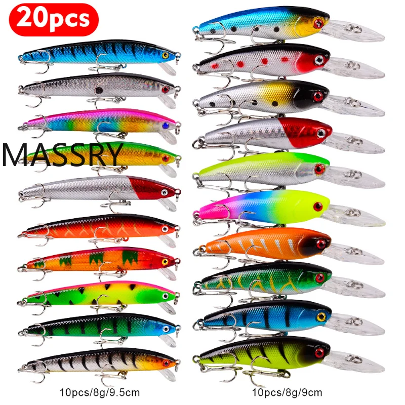 

20pcs Lure Bait Sets Minnow Bait Mixed Lure Bait Set