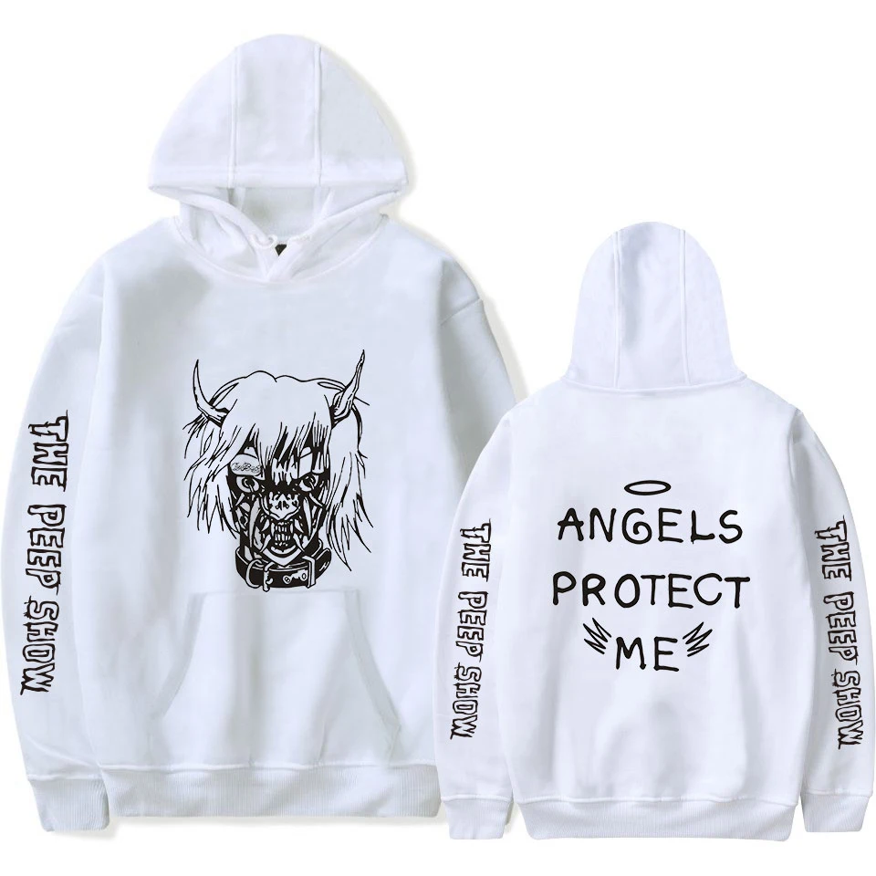

Толстовка Lilpeep Merch для мужчин и женщин, милый зимний свитшот с капюшоном, с длинным рукавом, в стиле хип-хоп, уличная одежда