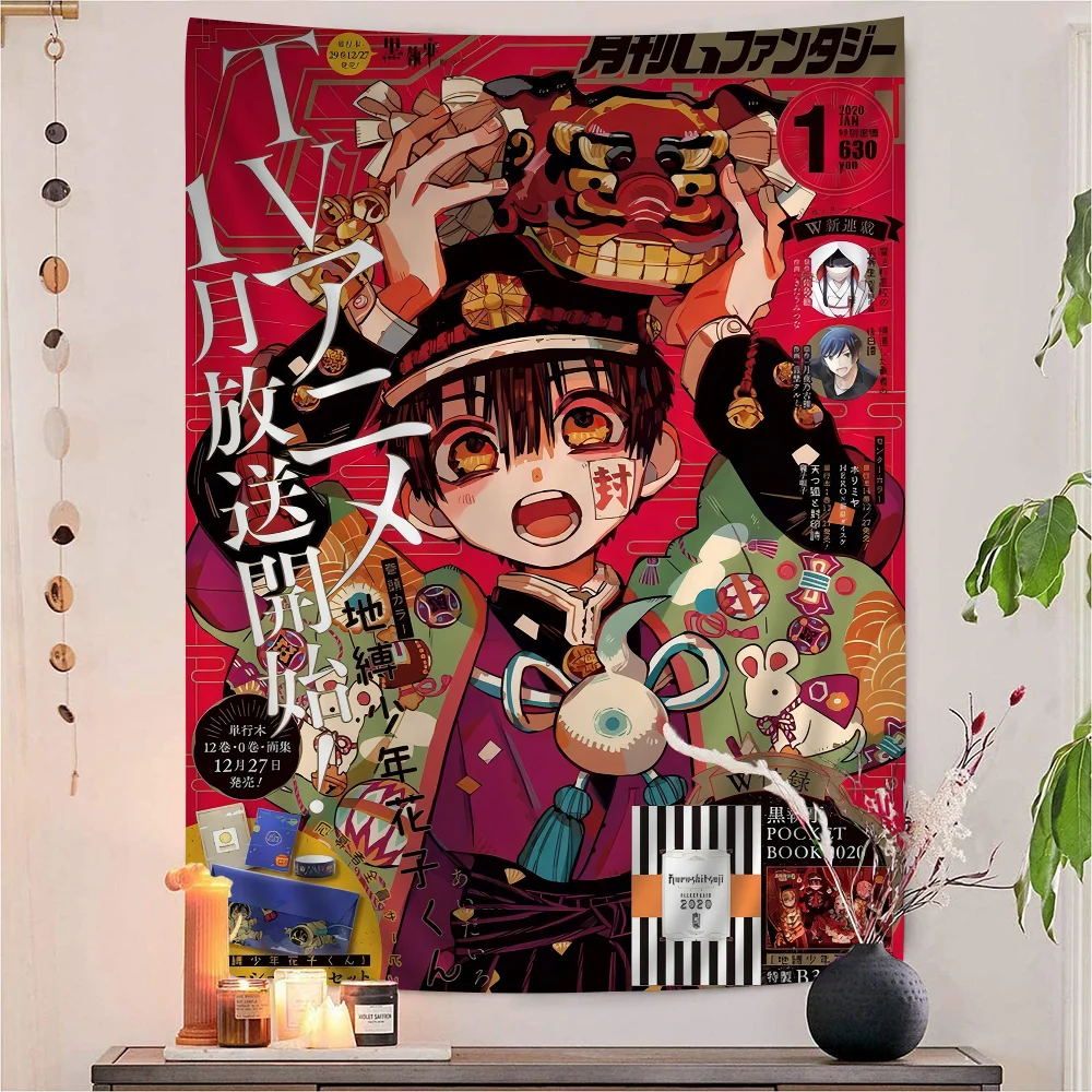 Подвесной богемный гобелен Ханако-кун в унитазе подвесной настенный коврик Таро