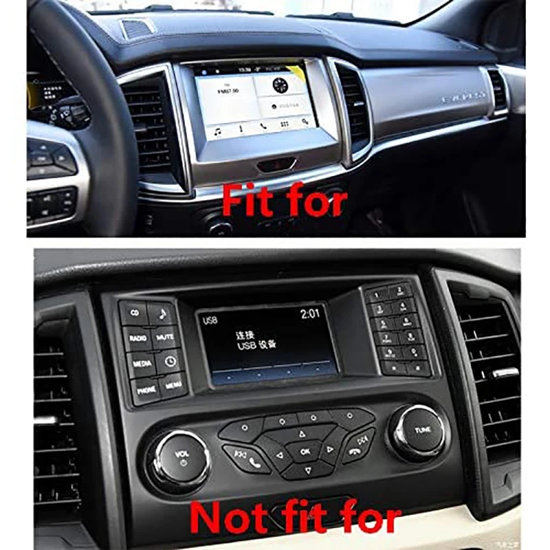 Внутренняя Центральная крышка навигатора из углеродного волокна для Everest Endeavor 2015