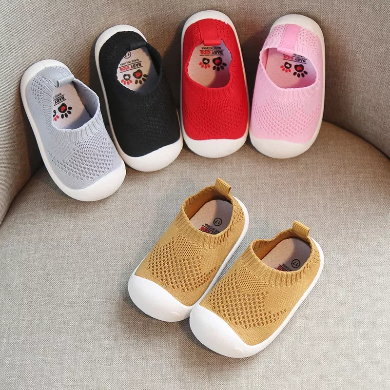 Baby First Walkers Shoes Breathable Infant Toddler Shoes Girls Boy Casual Mesh Shoes Soft Bottom Comfortable Non-slip Shoes