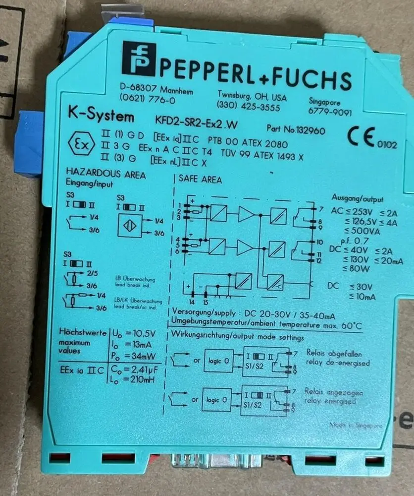 

NEW Pepperl + Fuchs KFD2-SR2-EX2.W Switch Amplifier