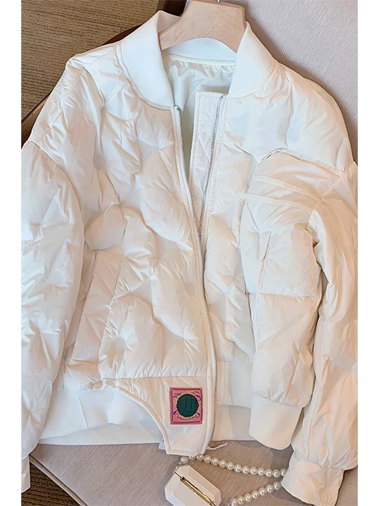

Korean Fashion Stand Collar Cotton-padded Coats Women 2022 Winter New Design Thick Loose Jacket Women Casual Padded Clothing