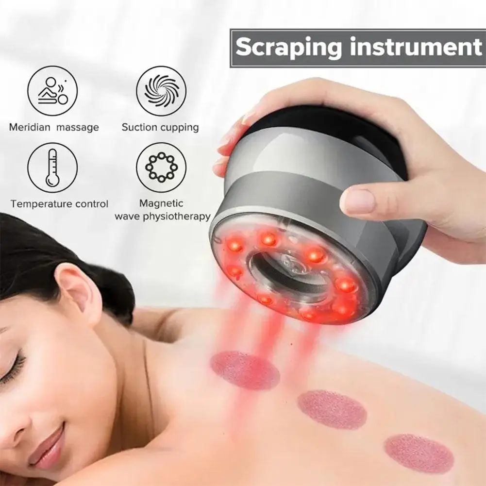 

Vacuum Electric Cupping Device Meridian Massage Instrument Massage Cupping Pressure Suction Scraping With Negative Heat Bal Y5A1