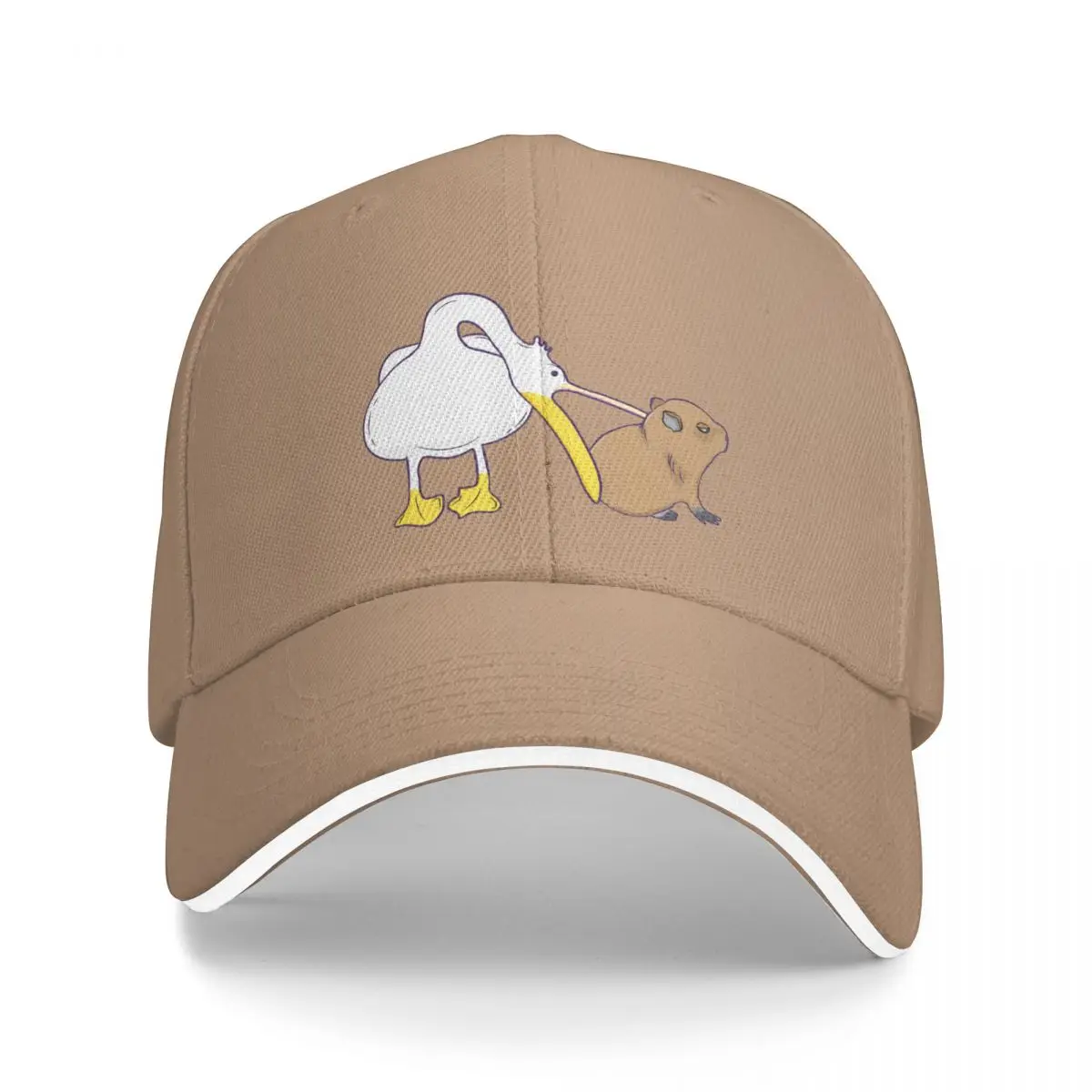 

Бейсболка для мужчин и женщин, Снэпбэк Кепка, Пеликан пытается съесть капибара, забавная Милая забавная Кепка с мемом, детская шапка, винтажная шляпа для девочек