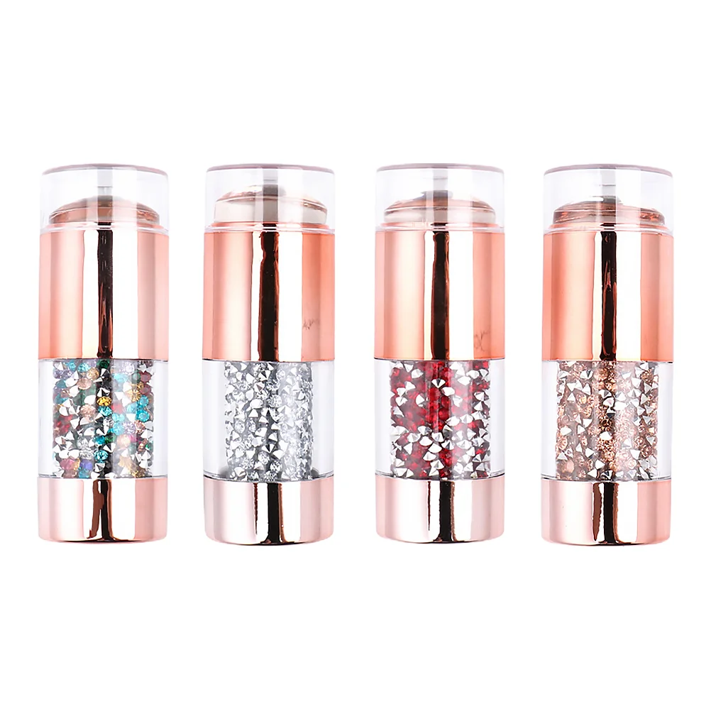 

Nail Stamper French Stamp Tip Stamping Tool Plates Manicure Siliconejellynails Polish Kit Supplies Scraper Diy Clear Rhinestone