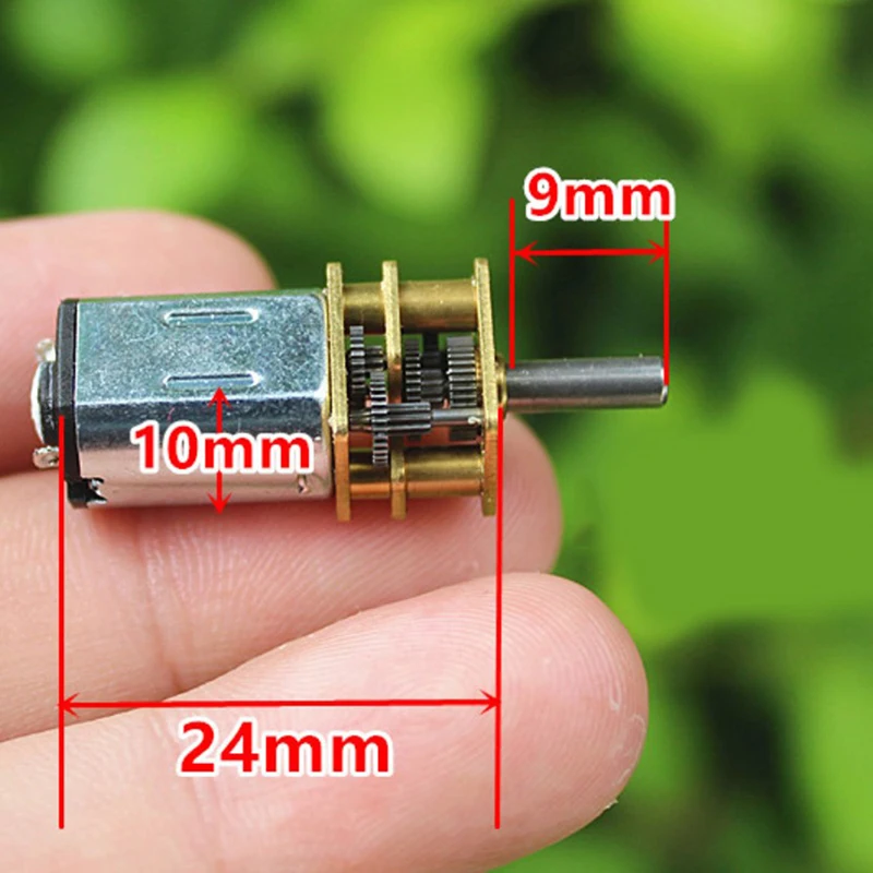 Цельнометаллическая коробка передач Micro Mini N20, редуктор 5 В, редуктор для самодельного робота-автомобиля, редуктор медленной скорости 28 об/мин, 1 шт.