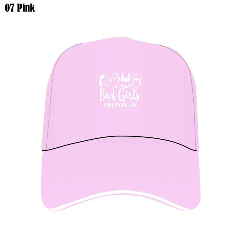 

Women Custom Hat Bad Girls Have More Fun Print Bill Hats Women Mesh Outdoor Flat Brim Bill Hats Ladies Causal Cap Caps