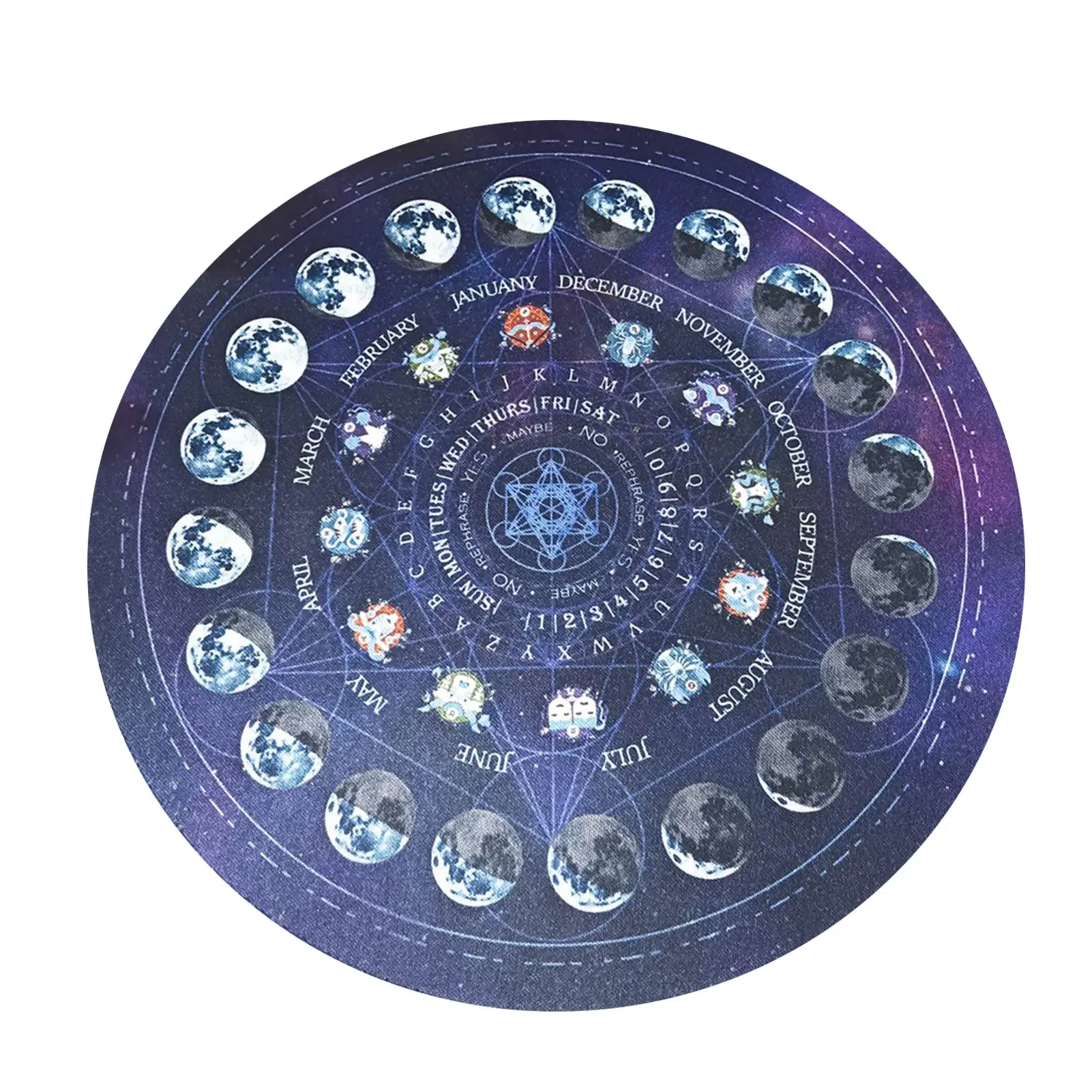 

Altar Tarot Card Cloth Divination Rubber Mat Rubber Pad For Divination Altar Tarot Card Tablecloth 8.66in