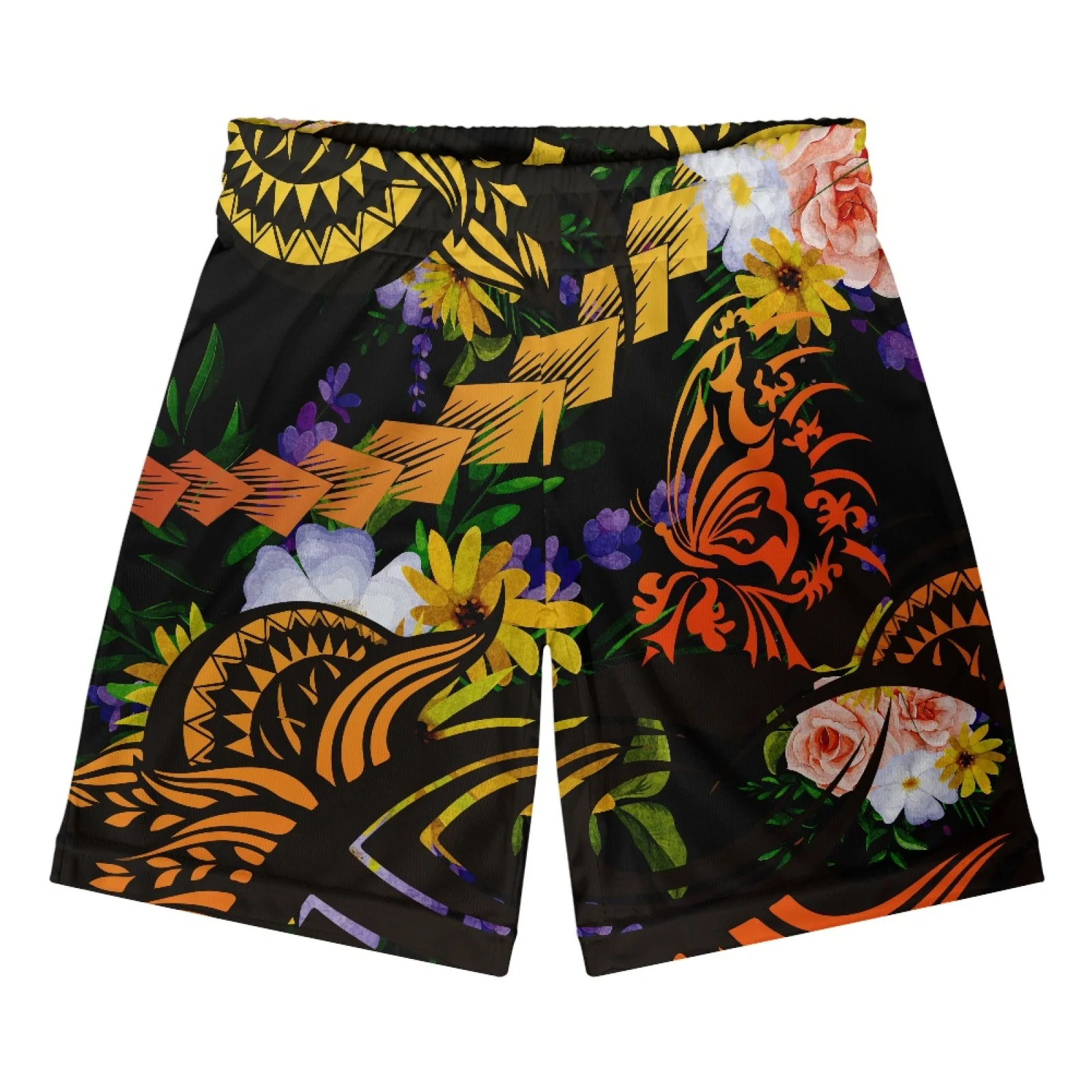 

Polynesian Tribal Tongan Totem Tattoo Tonga Prints Summer Casual Shorts Men Boardshorts Breathable Bermudas Beach Shorts Fitness